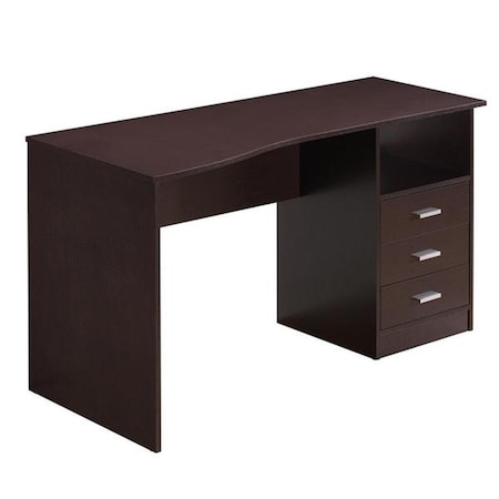 Techni Mobili Classic Computer Desk with Multiple Drawers, Wenge - 29.5 x 51.25 x 23.5 in. RTA-8404-WN